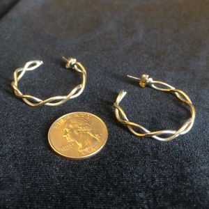 Silver almost hoops